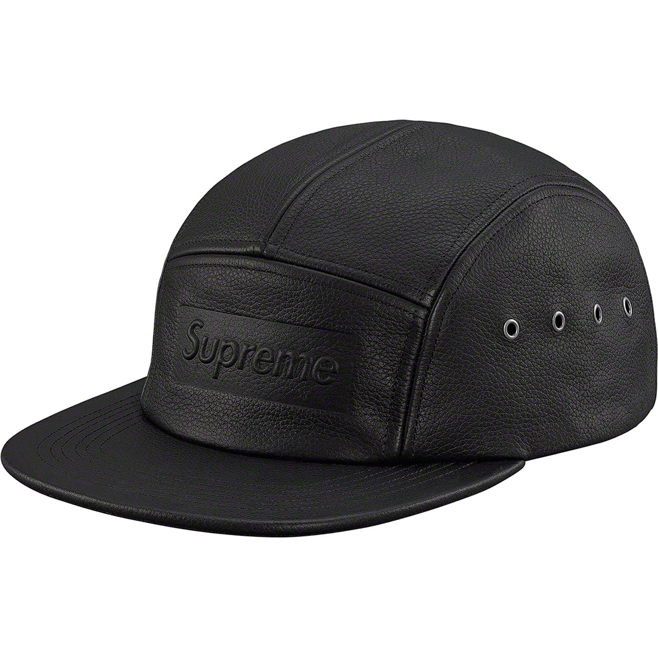 Pebbled Leather Camp Cap view 6